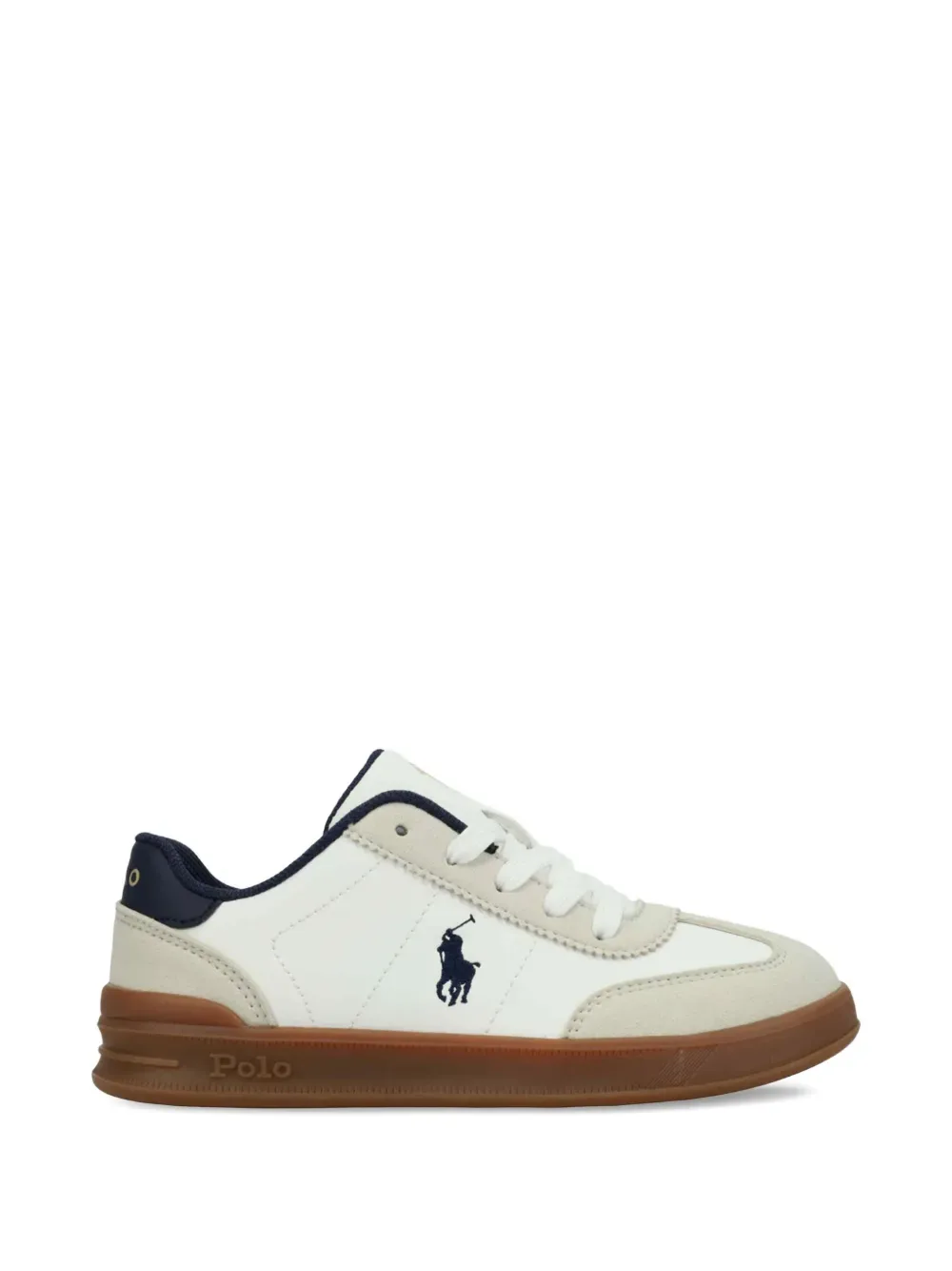 Кроссовки на шнуровке POLO RALPH LAUREN KIDS, белый — фото 2