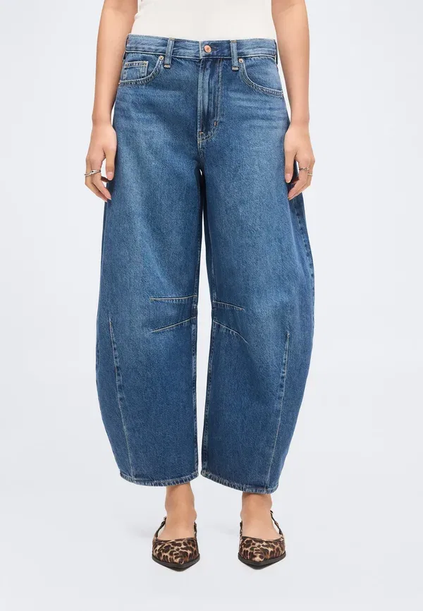 Джинсы мешковатые Fast horseshoe baggy jeans Gap, темный индиго