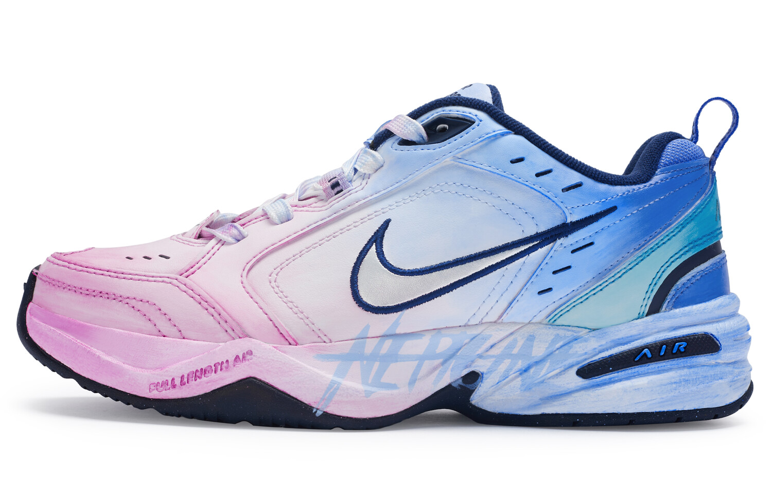 

Массивные кроссовки Nike Air Monarch 4 унисекс, Pink and Blue