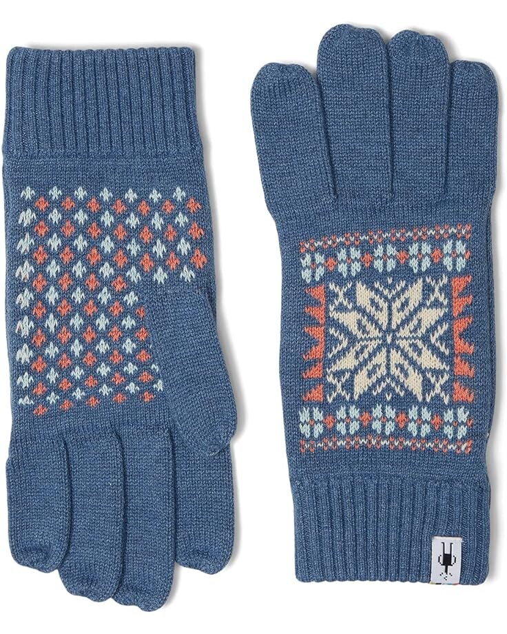 

Перчатки Smartwool Fair Isle Snowflake Gloves, цвет Blue Horizon Heather