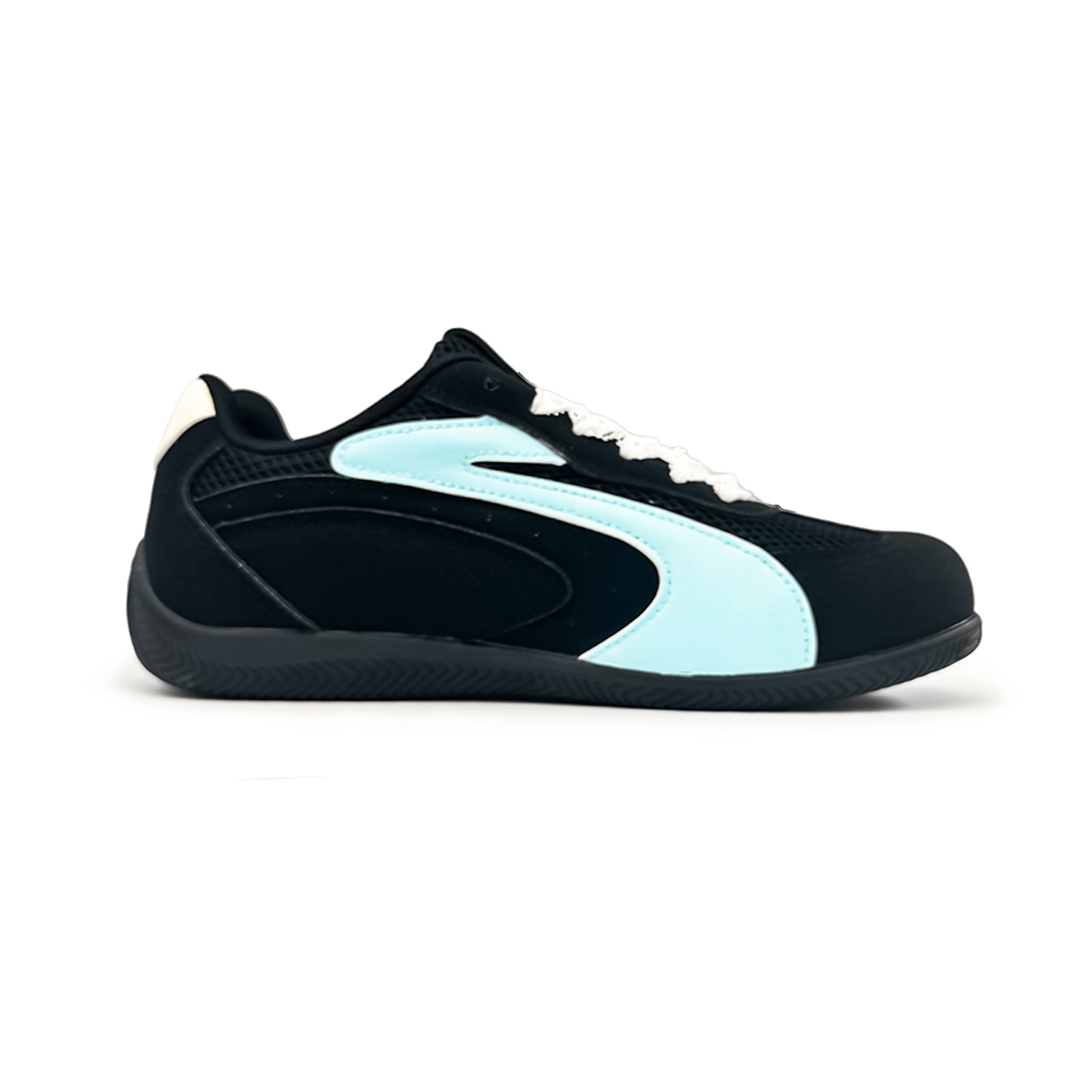HUANQIU Кроссовки Bubble Jellyfish Synthetic Leather Lightweight Coverage Low top Racing Unisex Black Blue — фото 4