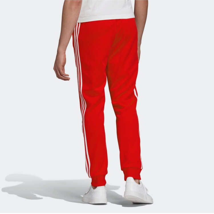 SST трикотажные спортивные штаны мужские алые Adidas Originals, цвет Scarlet — фото 4