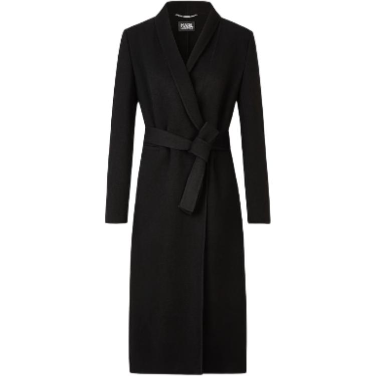 

KARL LAGERFELD / Karl Lagerfeld Jeans Пальто KARL LAGERFELD FW24 женское черное, Black