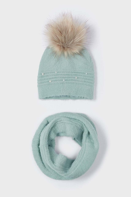

Детская шапка и шарф Mayoral, бирюзовый