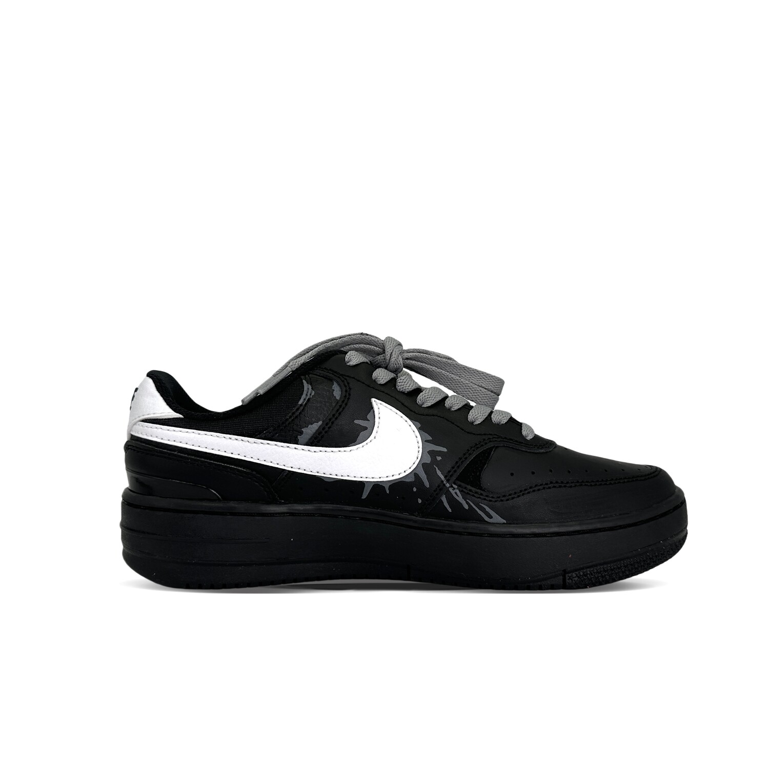 

Кроссовки Nike Gamma Force Skateboarding Shoes Women's Low-top Black/grey/white, черный/серый