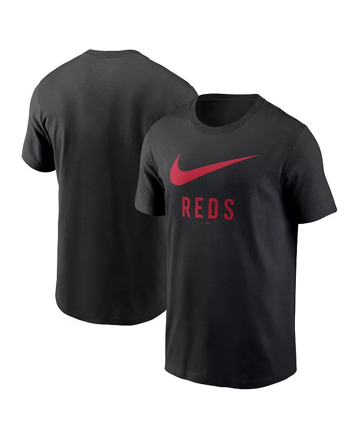 

Мужская черная футболка Cincinnati Reds с логотипом Swoosh Nike