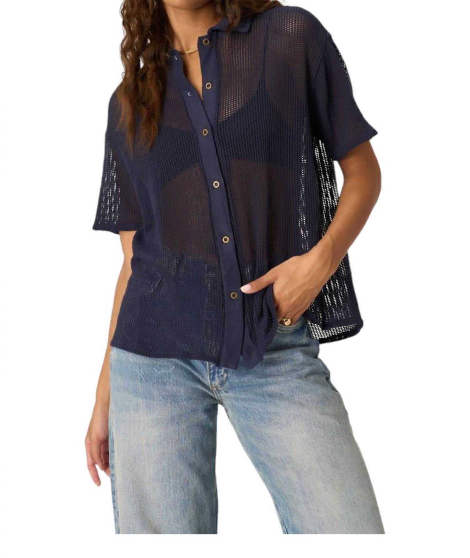 

Футболка Sonja Heavy Mesh в цвете Navy Bliss PROJECT SOCIAL T