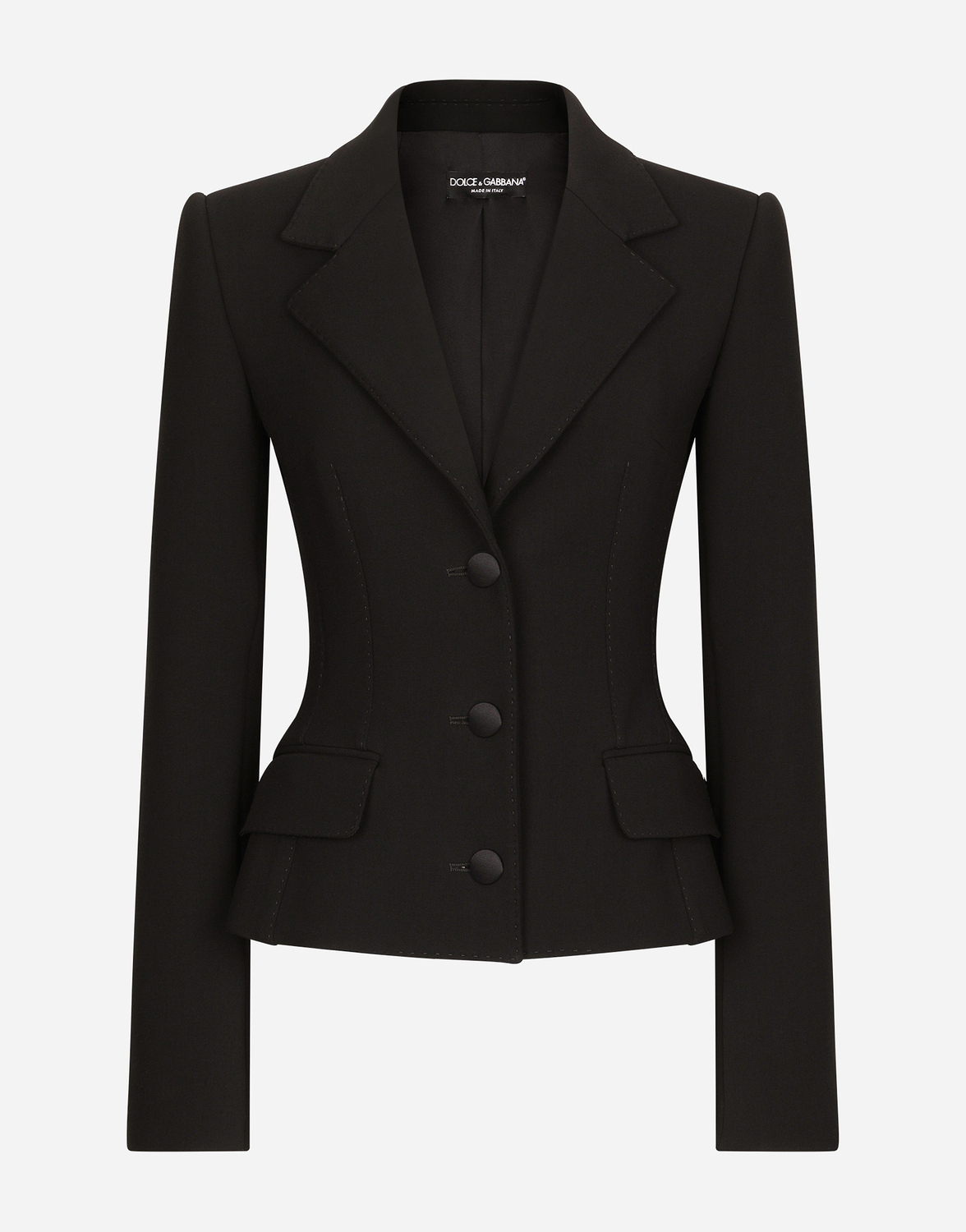 

Однобортный шерстяной пиджак dolce Dolce & Gabbana, черный