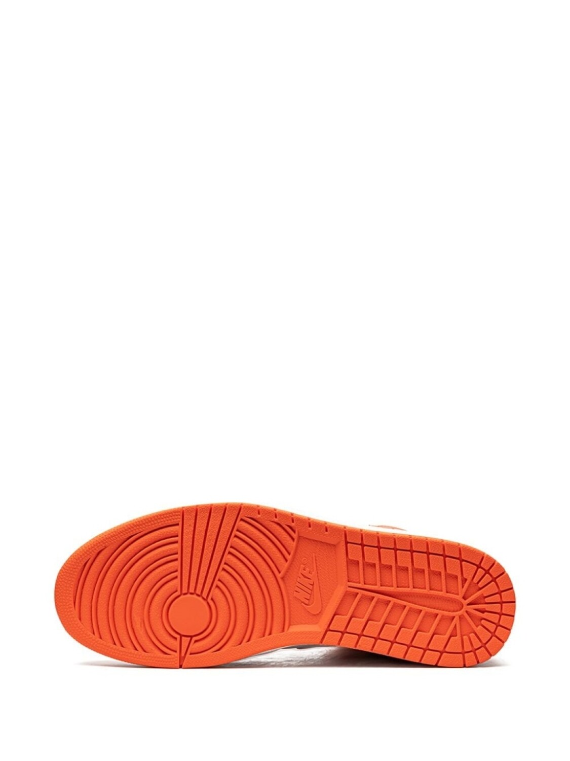 Кроссовки Jordan Air Jordan 1 Mid, белый/оранжевый — фото 4