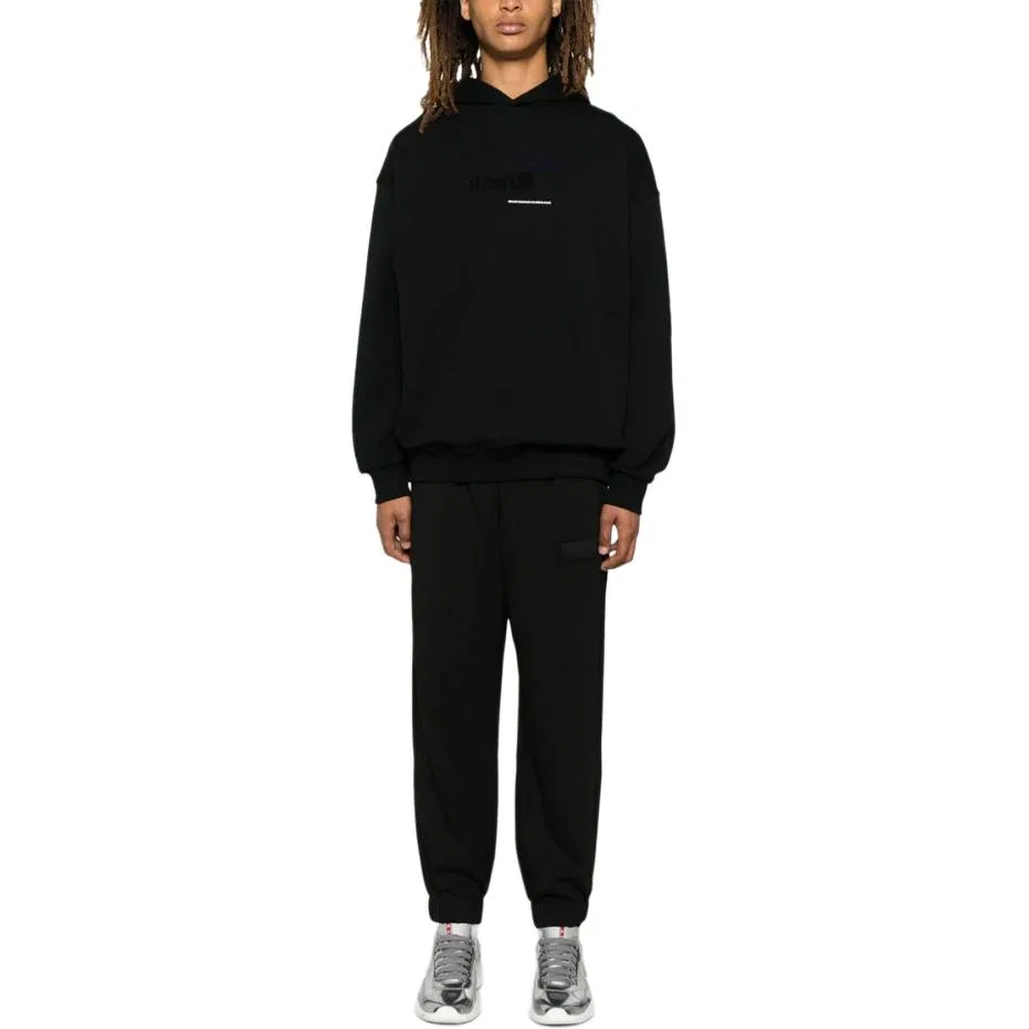 Спортивные брюки с логотипом Emporio Armani черные — фото 4
