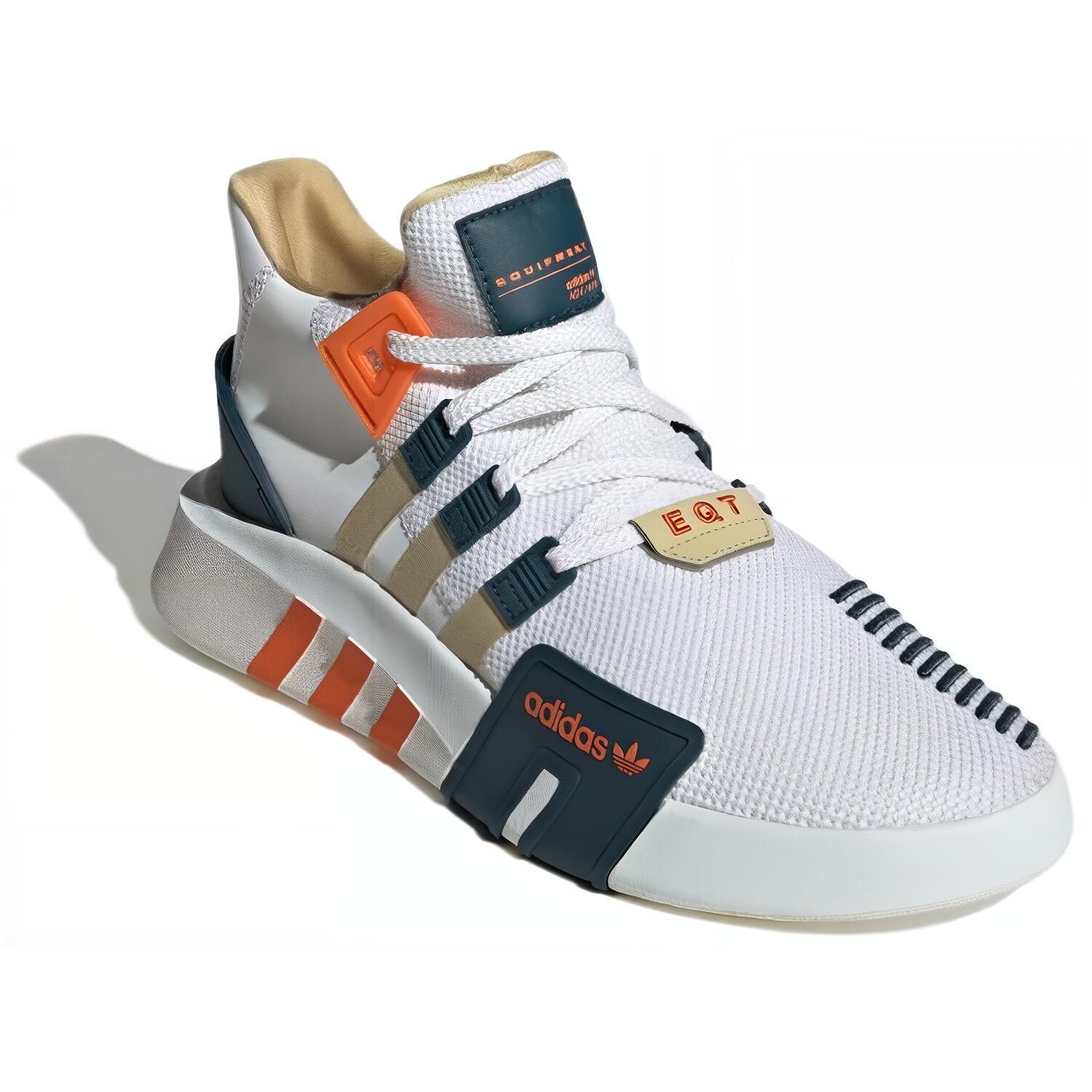 Adidas originals Eqt Bask Adv Lifestyle Обувь унисекс, White/Orange — фото 2
