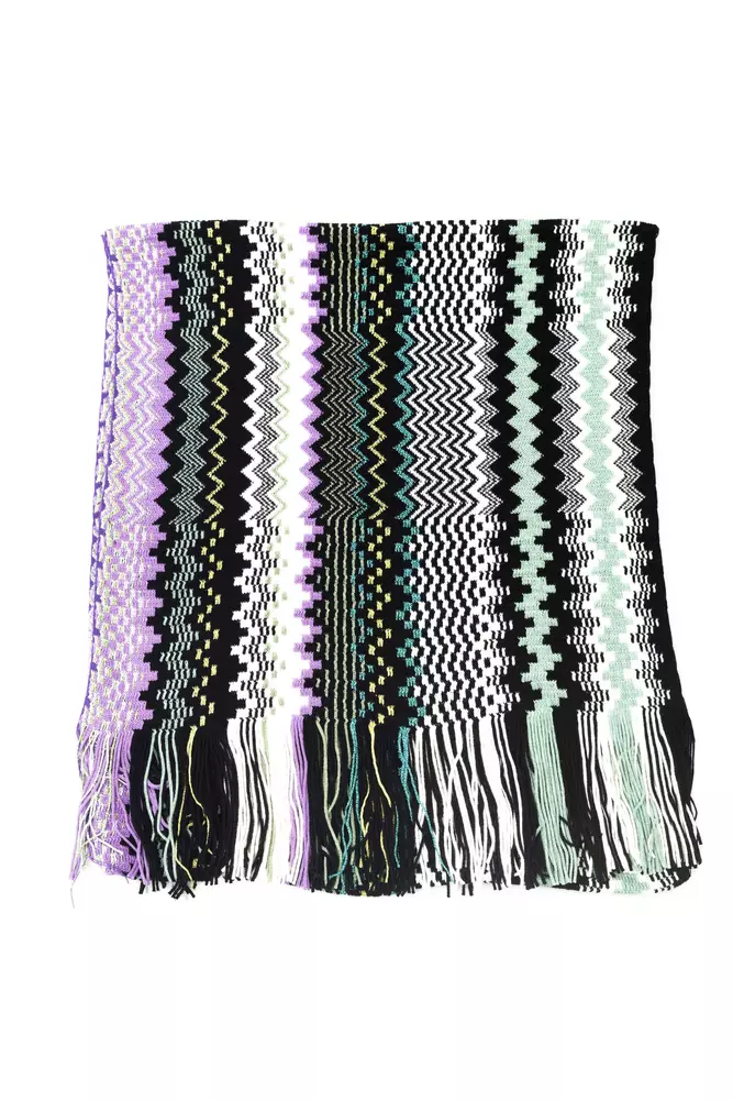

Многоцветный шерстяной женский шарф Missoni