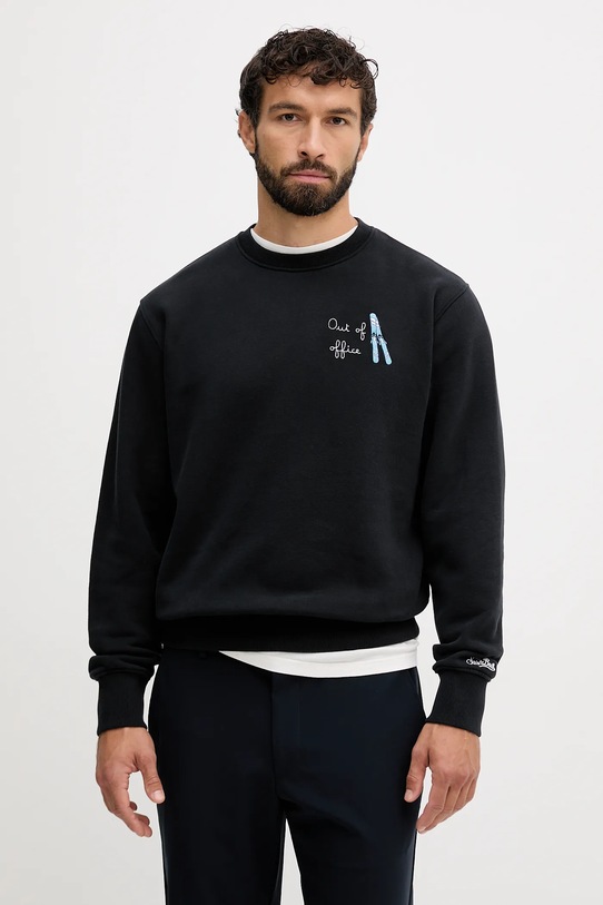 

Хлопковая толстовка Peanuts Mc2 Saint Barth, черный