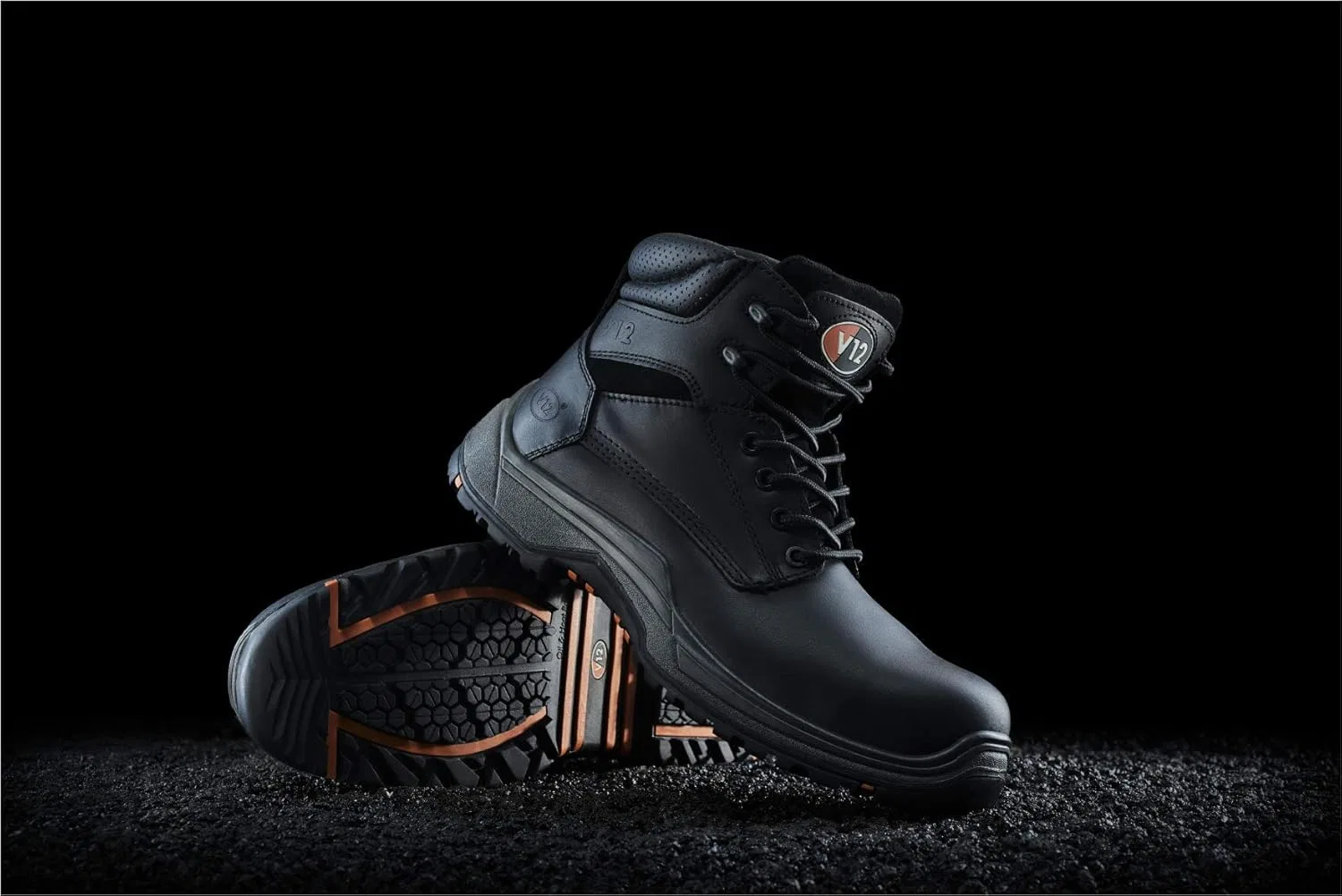 Защитные ботинки для дерби V12 Footwear VR600.01 Bison IGS, размер 9, черные — фото 3