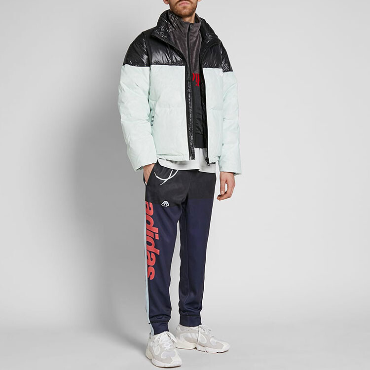 Пуховик Adidas Originals by Alexander Wang Disjoin, черный/зеленый — фото 2