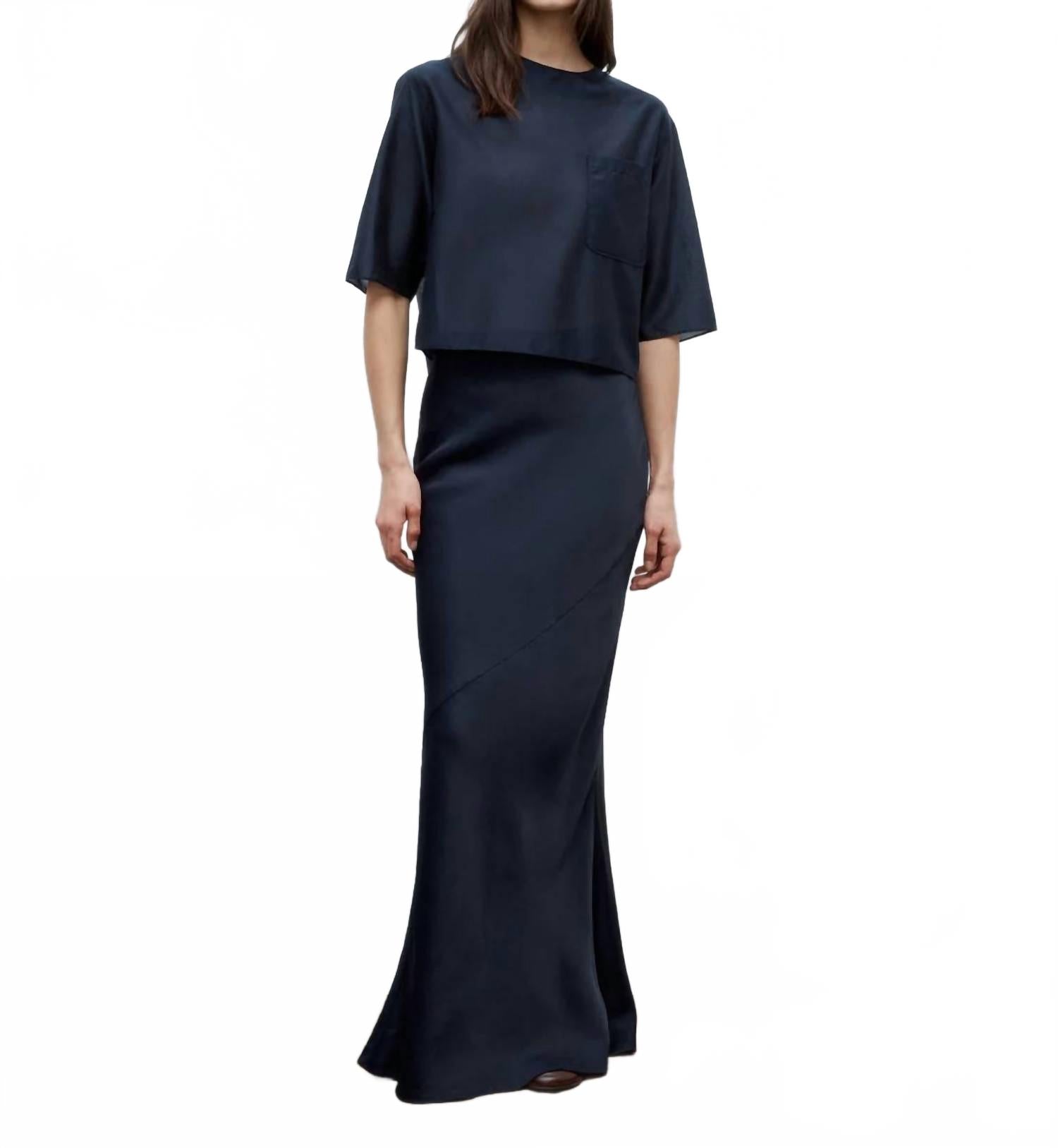 

TWP Моя юбка "Бесконечная любовь" в темно-синем цвете