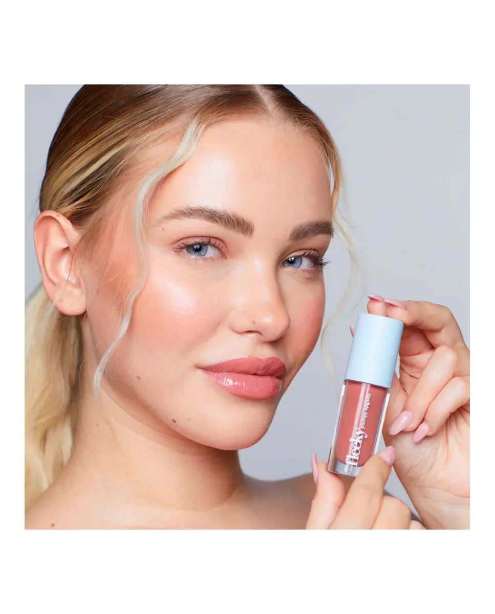 Блеск для губ Lips Gloss Voluminizador Fleeky, Rose Nude — фото 4
