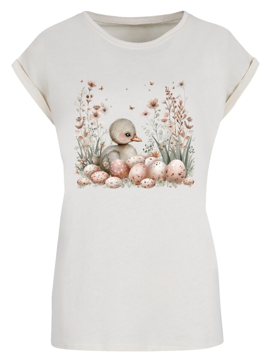 

Рубашка F4NT4STIC Ente Ostereier Blumen Küken, цвет Beige/Sand