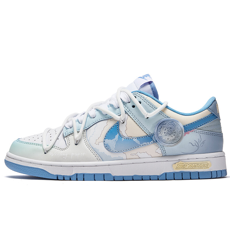 

Кроссовки Nike Dunk Skateboarding Shoes Unisex Low-top Blue, синий