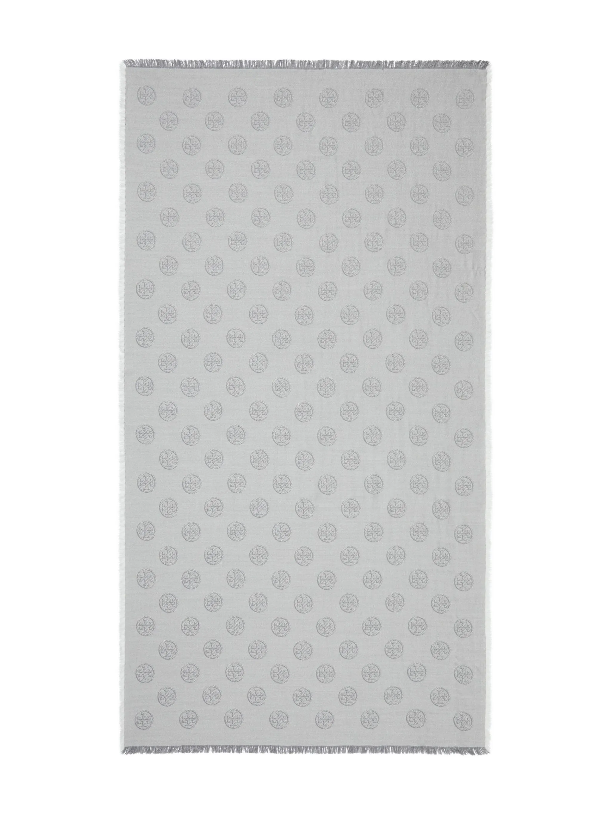 

Шарф с логотипом Tory Burch, серый