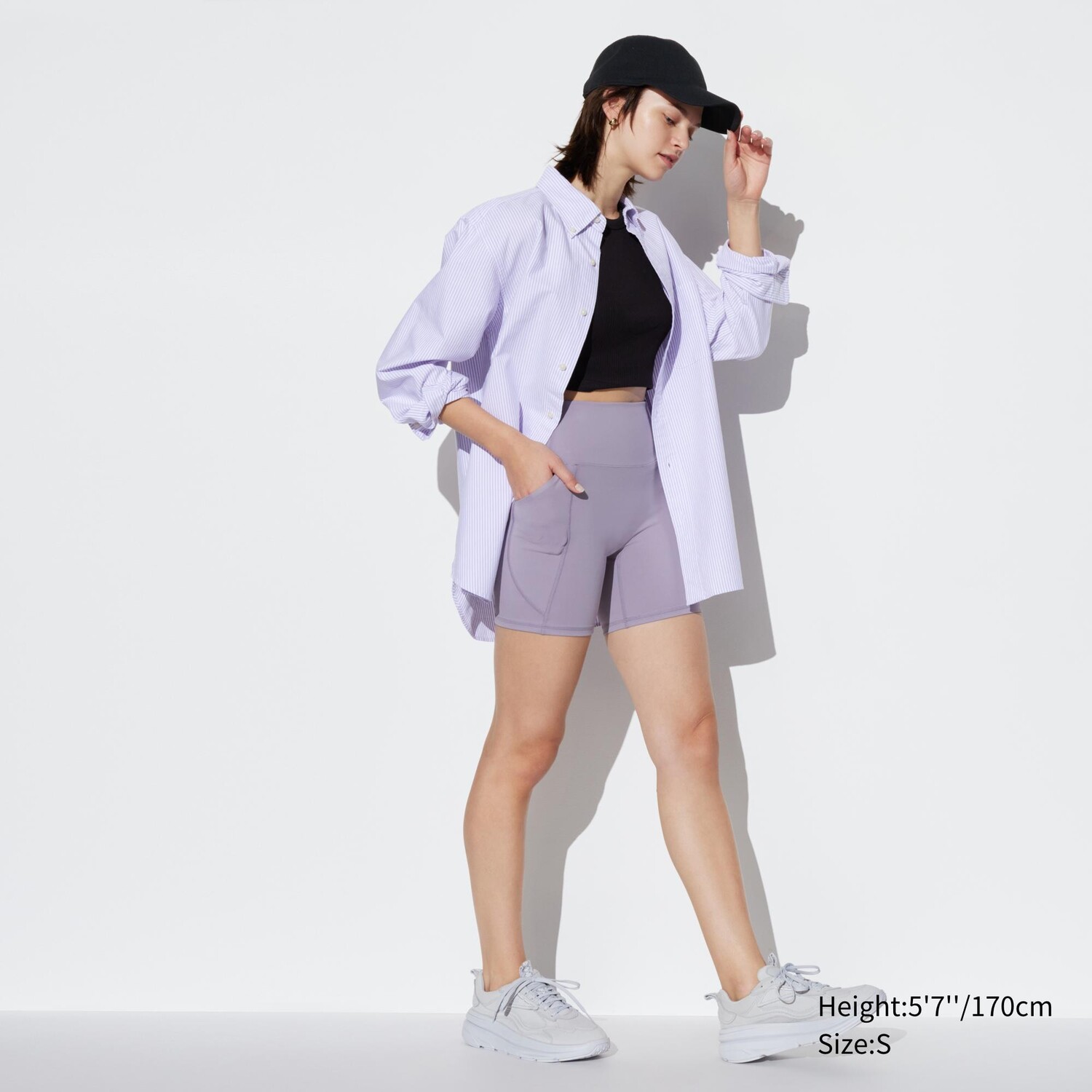 

Шорты ультрастрейч Uniqlo AIRism Active, фиолетовый
