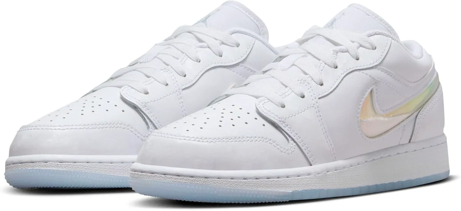 Детские кроссовки Nike Air Jordan 1 Low, белый/синий — фото 4