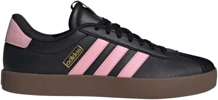 Мужские кроссовки для скейтбординга adidas Vl Court 3.0, черный/розовый/золотой — фото 2