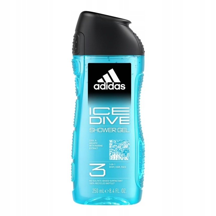 Мужской набор Adidas Cometics для рождественского подарка с поясной сумкой Ice Dive Edt 4in1 — фото 4