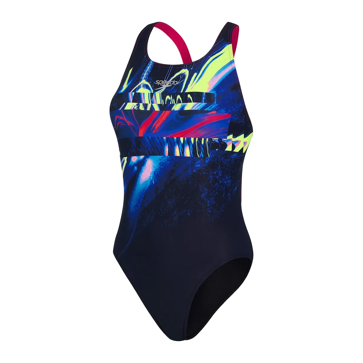 

Женский купальник Allover Digital Powerback Speedo, желтый
