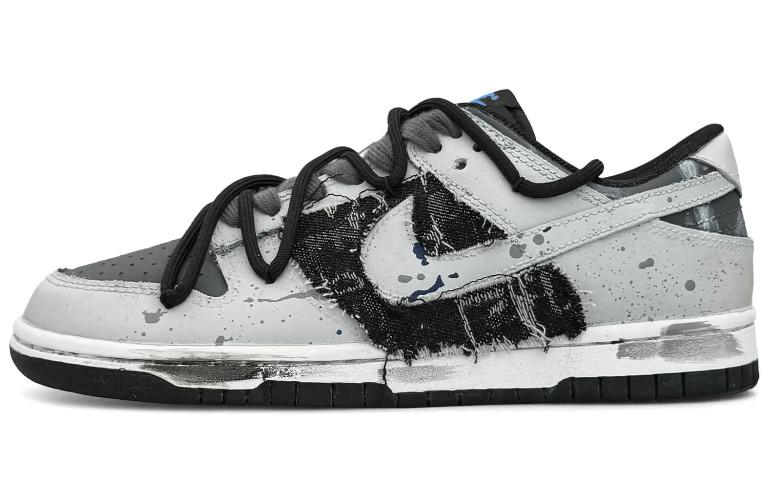 

Кроссовки Nike Dunk Skateboarding Shoes Women's Low-top Black, серый