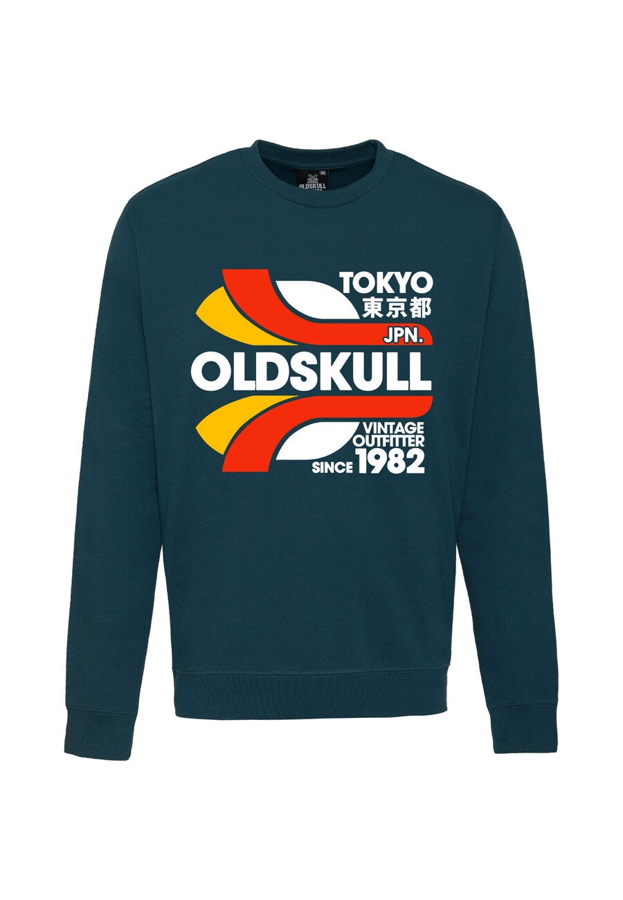 

Толстовка Oldskull Retro Tokyopolis, темно-зеленый