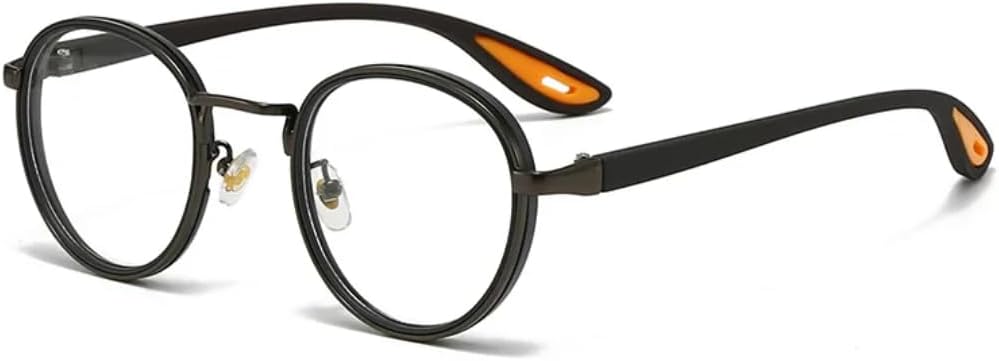 

Солнцезащитные очки с защитой UV400 | Круглые, пластиковые, титановые | для женщин и мужчин, для занятий спортом на открытом воздухе и вождения DSVIGF, Gun Transparent