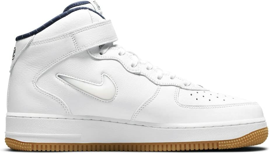 Мужские кроссовки Nike Air Force 1 Mid '07 QS, белый/синий — фото 2