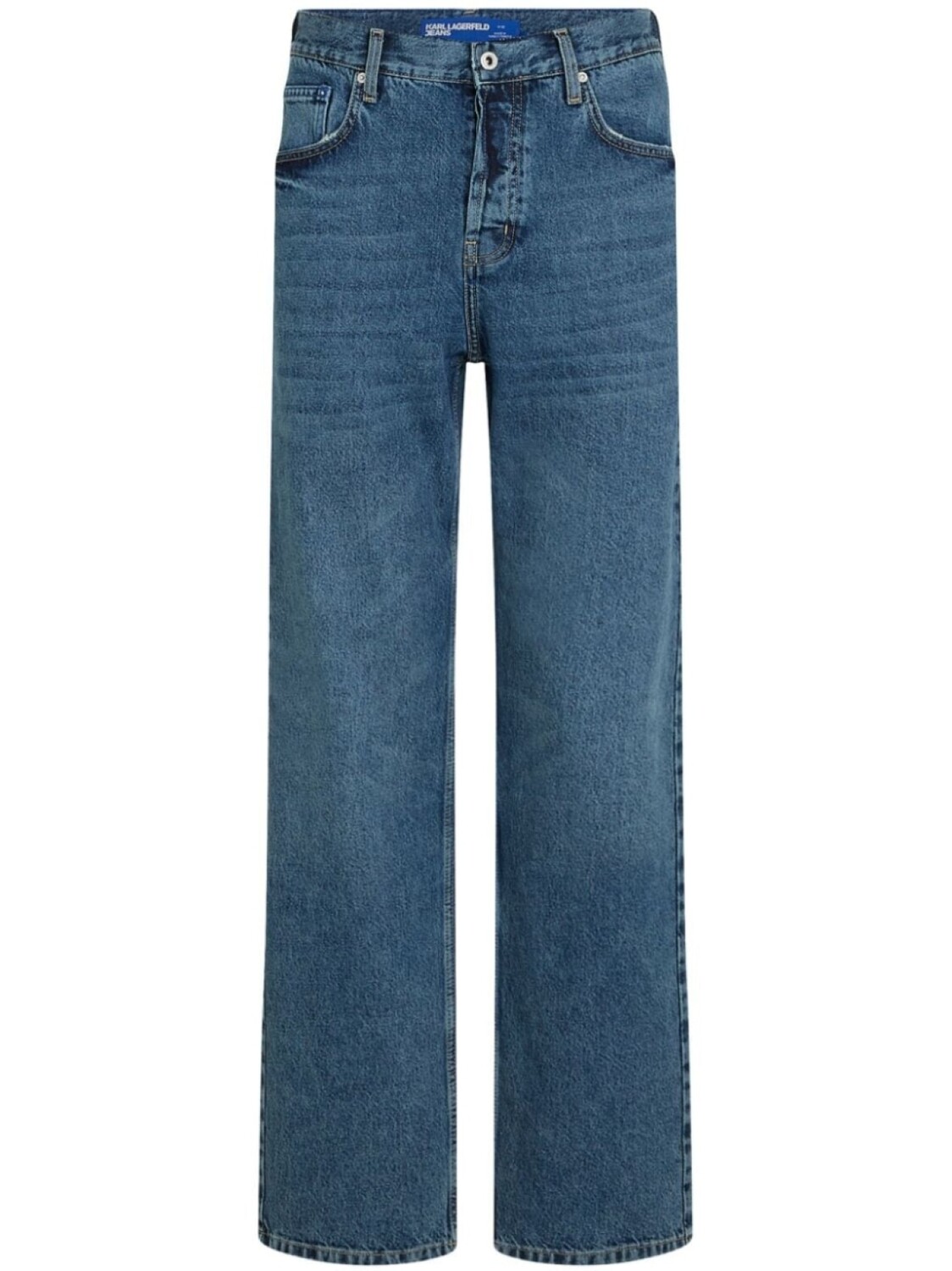 

Прямые джинсы с нашивкой-логотипом Karl Lagerfeld Jeans, синий