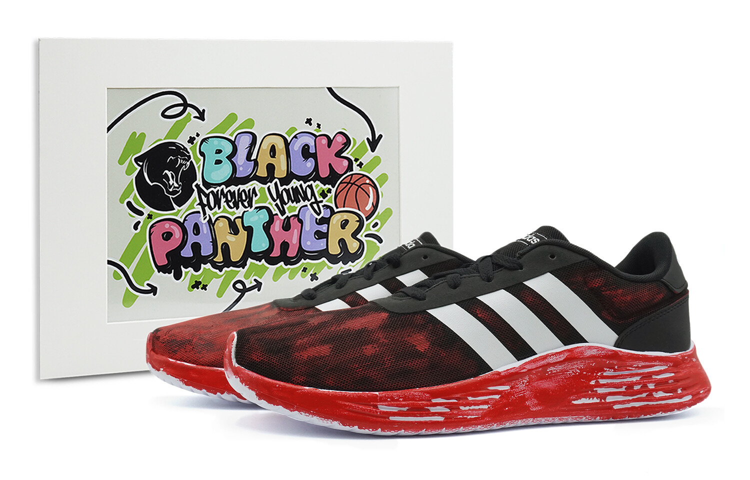 

Кроссовки adidas neo Lite Racer 2.0 Lifestyle Shoes Men Low-top Red/Black/White, красный