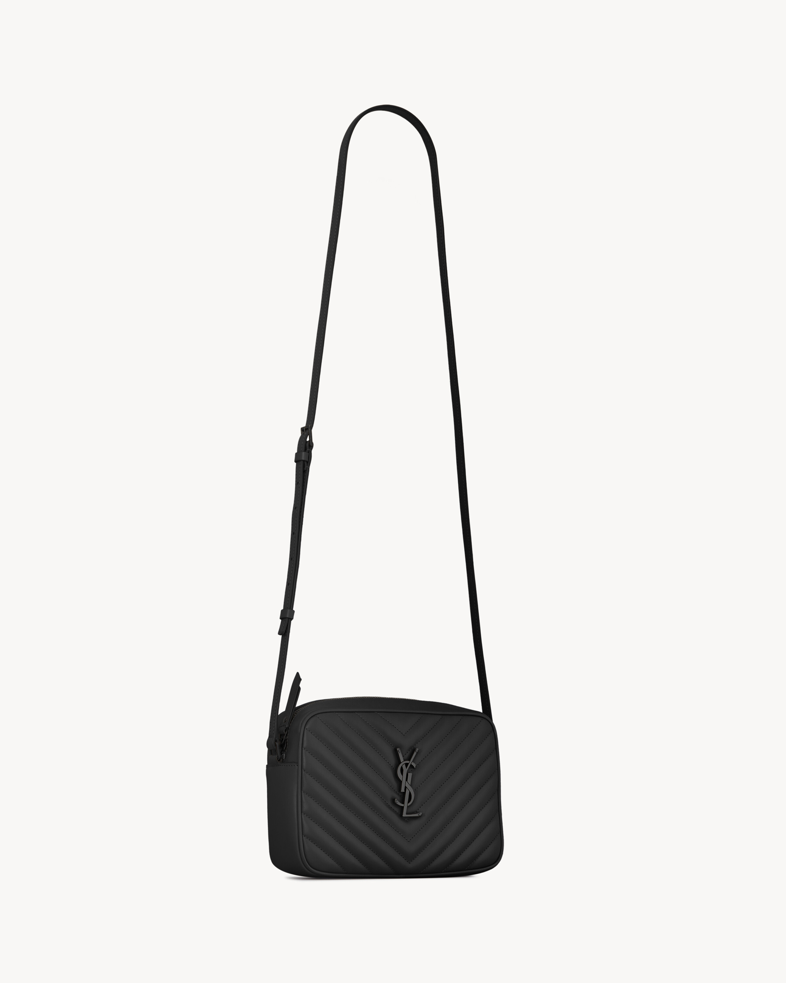 Сумка-камера LOU из стеганой кожи Saint Laurent, черный — фото 4