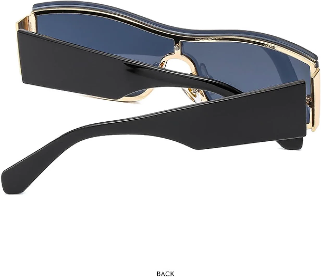 

Модные солнцезащитные очки в стиле стимпанк для женщин и мужчин, трендовые, роскошные, для путешествий и вождения, с защитой от УФ-излучения UV400 TKKTLLT, Black Gray