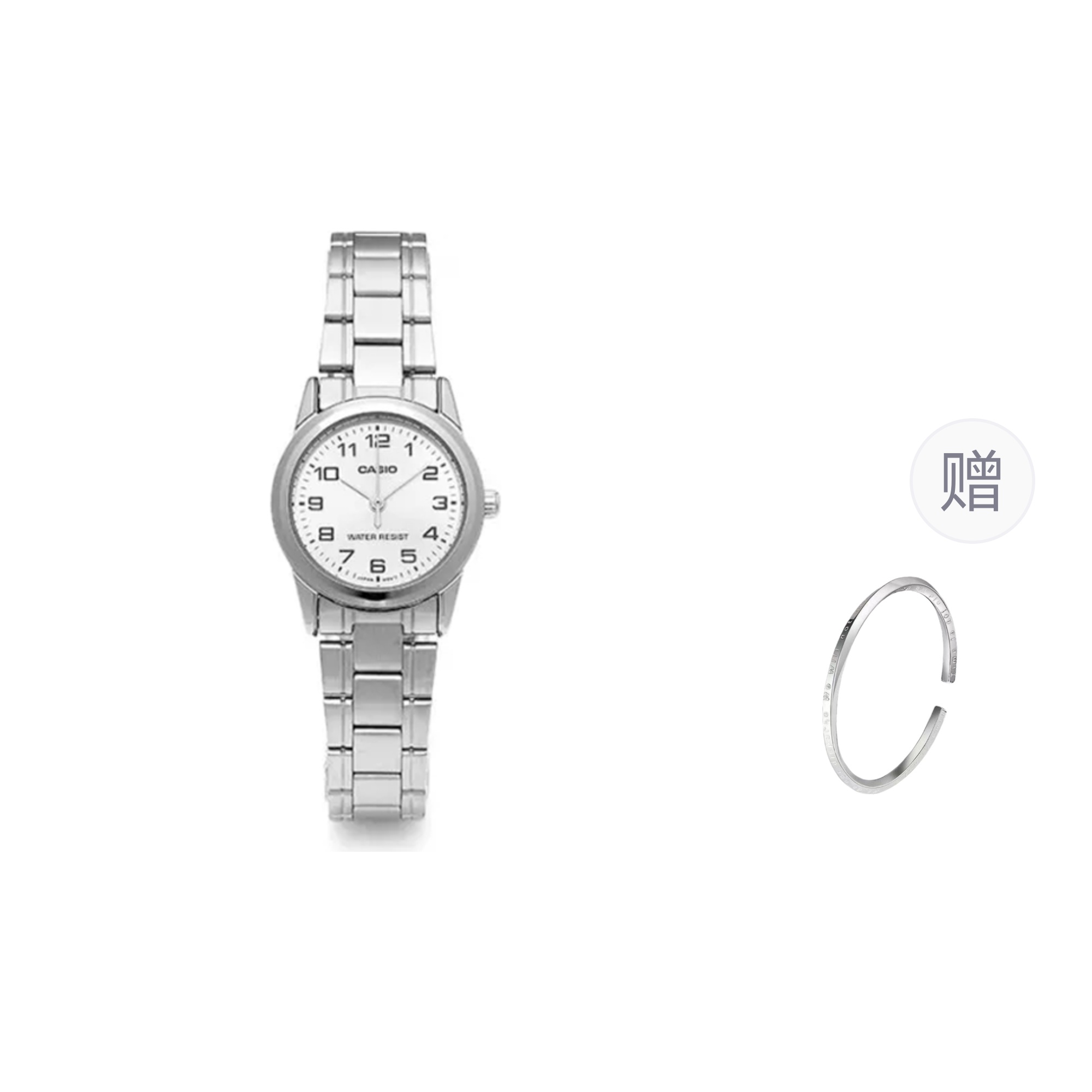 

CASIO Часы Women's DRESS Silver Watch