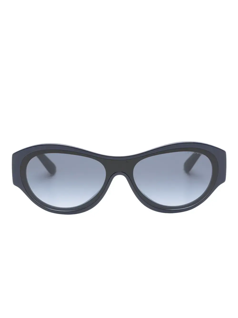 

Украшенные геометрические солнцезащитные очки Emporio Armani, синий