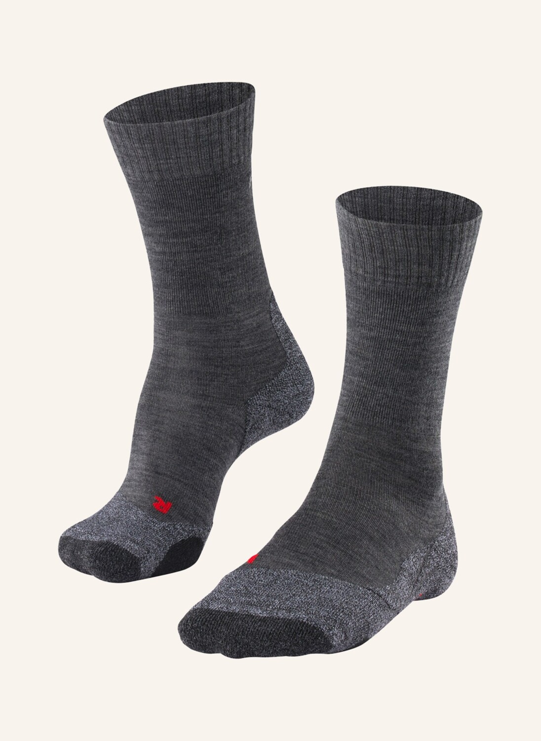 

Треккинговые носки тк2 из шерсти мериноса FALKE, цвет 3180 ASPHALT MEL.