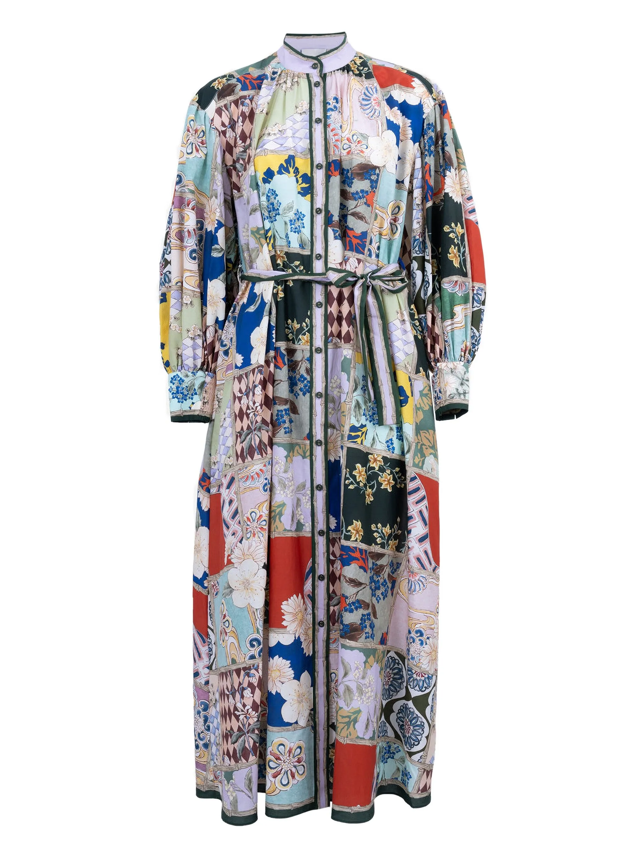 

Платье-рубашка Bianca длины миди Alemais, синий