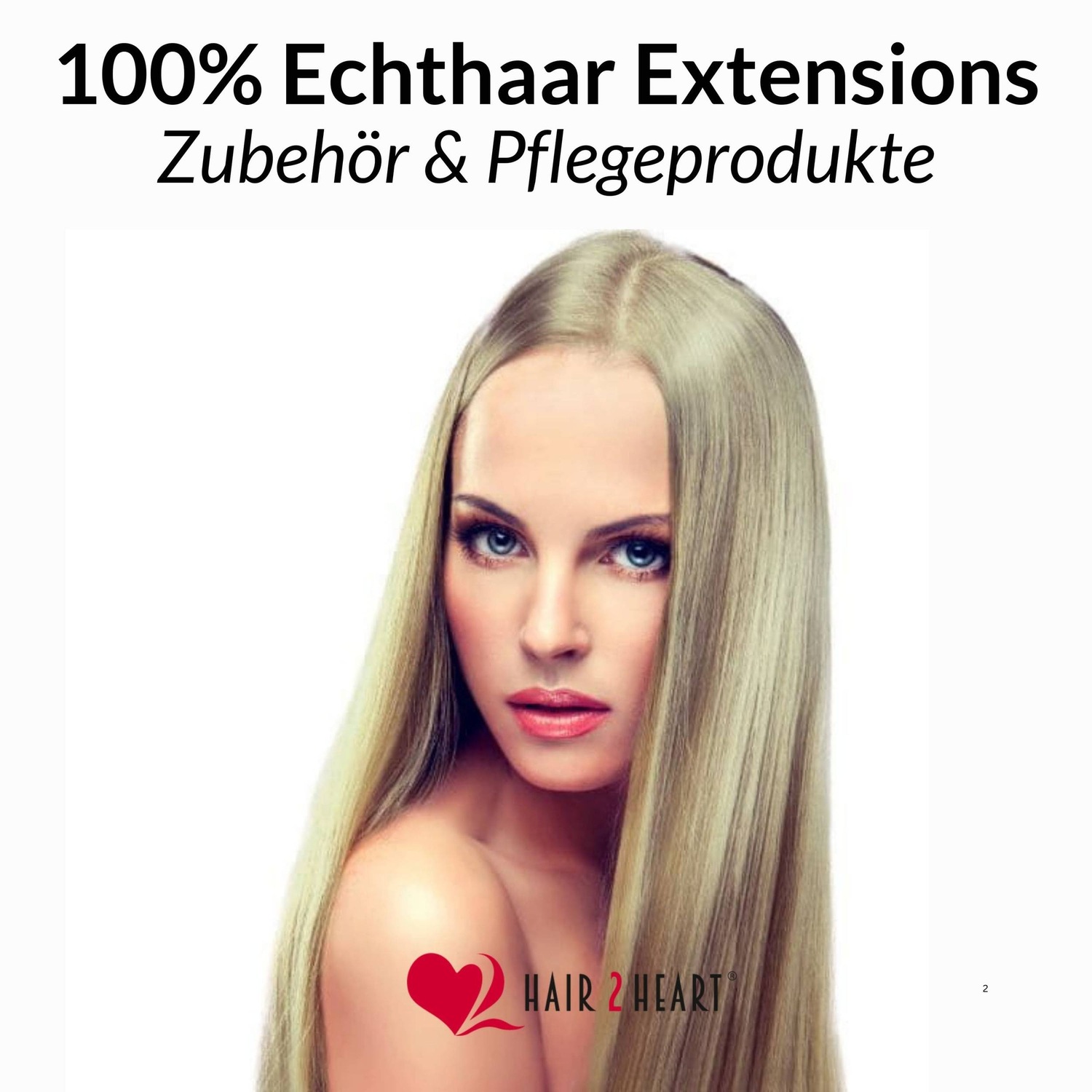 Накладные волосы bonding extensions echthaar #10/1 hell-lichtblond asch 0,5g Hair2Heart, 60cm, количество 25 шт. — фото 2