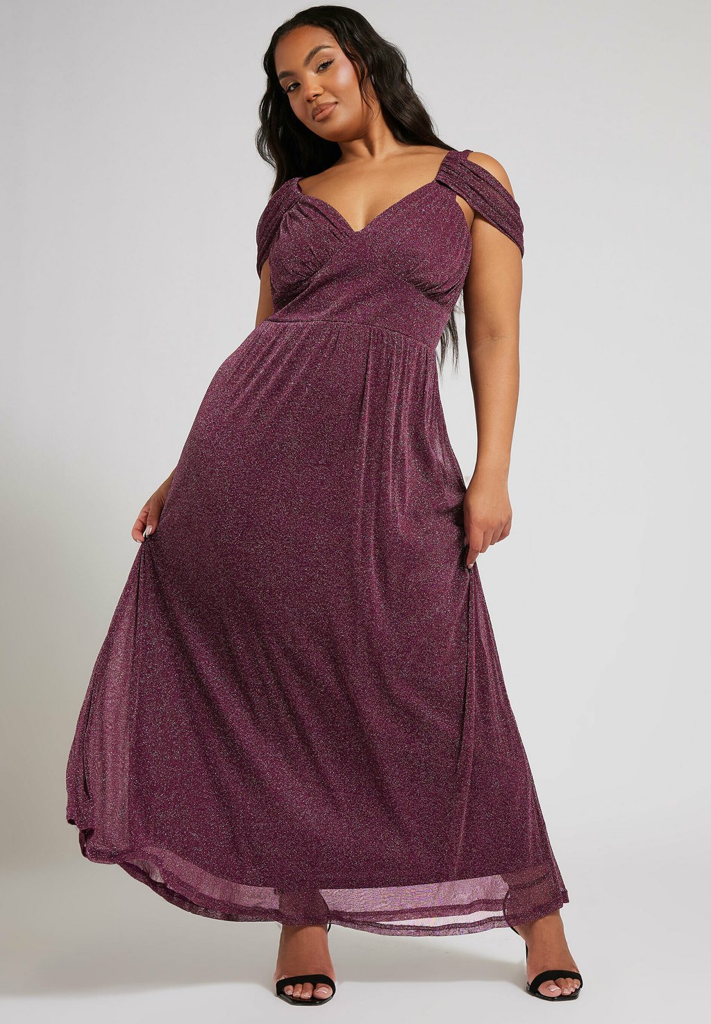 

Платье COLD SHOULDER Yours Clothing, фиолетовый