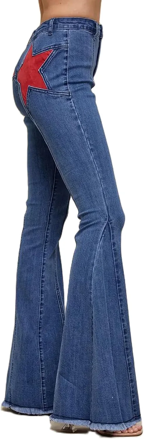 

Mxiqqpltky джинсы для женщин с клешом и заплатками