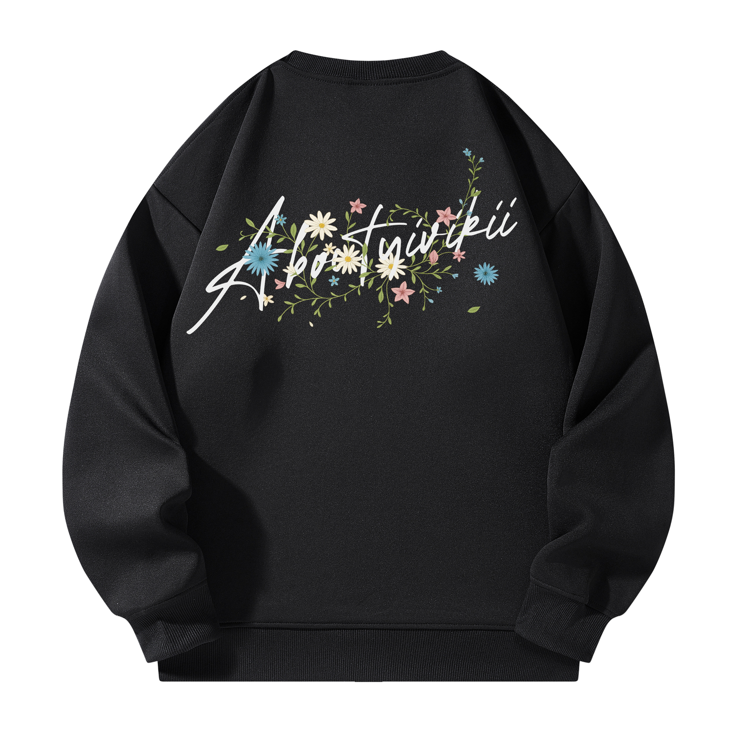 

Свитшот унисекс с круглым вырезом YIVIKII, черный