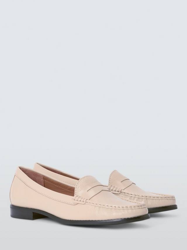Пенни лоферы из лаковой кожи John Lewis, Beige — фото 3