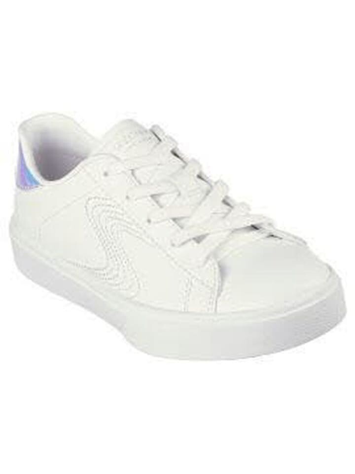 

Кроссовки на шнуровке Skechers, цвет white/silver