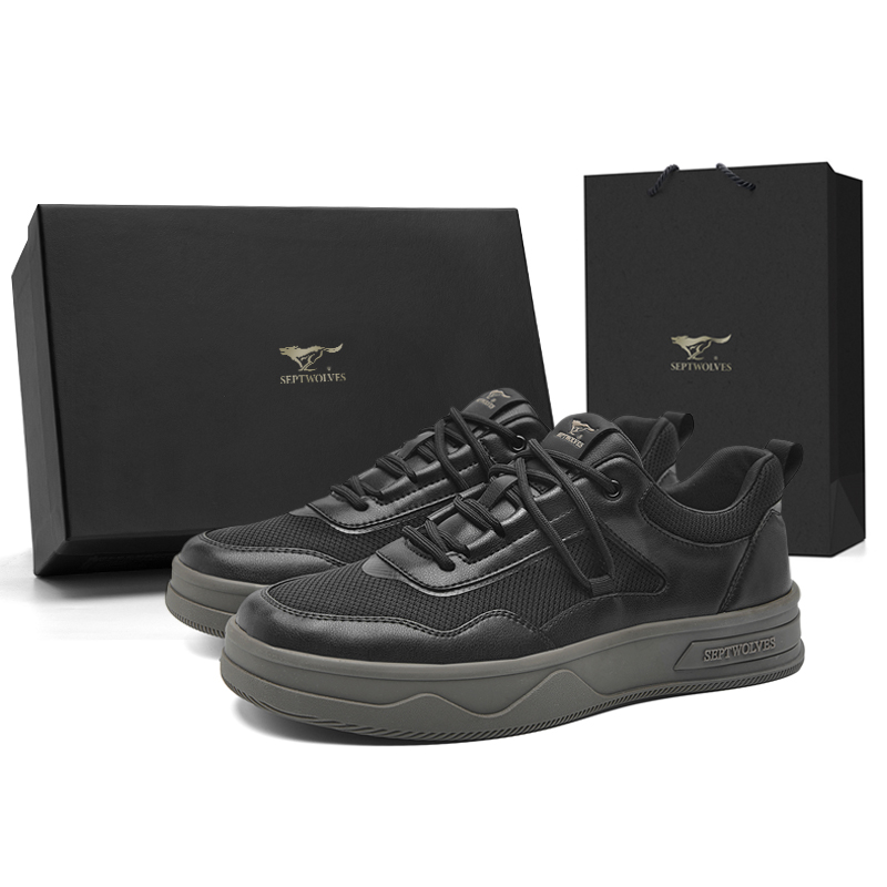 

Низкие мужские кроссовки SEPTWOLVES, Black (Standard Leather Shoe Size)
