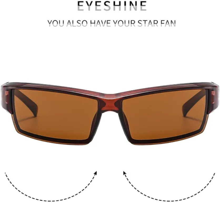 

Мужские и женские солнцезащитные очки класса люкс, модные, прямоугольные, для активного отдыха, путешествий, спорта, защита от УФ-излучения UV400 TVTBBVV, Blue Blue