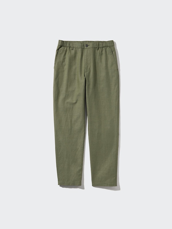 

Свободные брюки из льняной смеси Uniqlo, зеленый